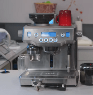 Breville Oracle with dual boiler system and automated grinding, dosing, and tamping
