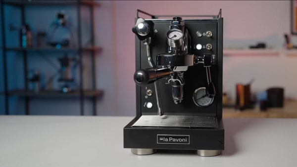 La Pavoni Cellini Classic E61 HX with rotary valves and cool-touch wands.