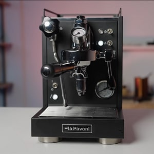 La Pavoni Mini Cellini — compact E61 single-boiler with cool-touch steam wand.