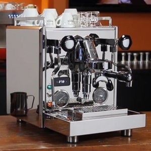 Profitec Pro 700 stainless dual boiler espresso machine with rotary pump and E61 group.