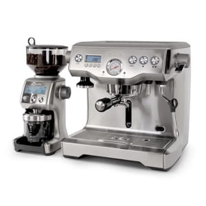 Breville Dynamic Duo BEP920 — Dual Boiler + Smart Grinder Pro bundle.