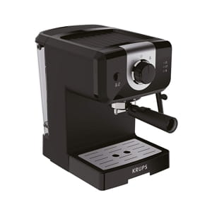 Krups OPIO XP320840 budget pump espresso machine (15-bar, 1.5 L tank).